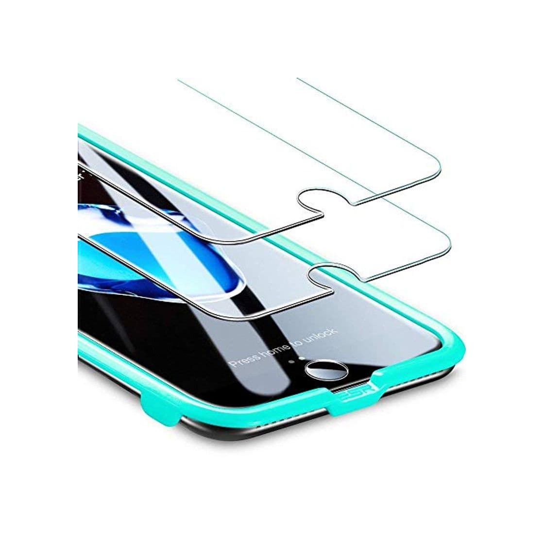 Electronic ESR Protector Pantalla para iPhone 7 Plus/8 Plus [2 Piezas][Fácil de Instalar]