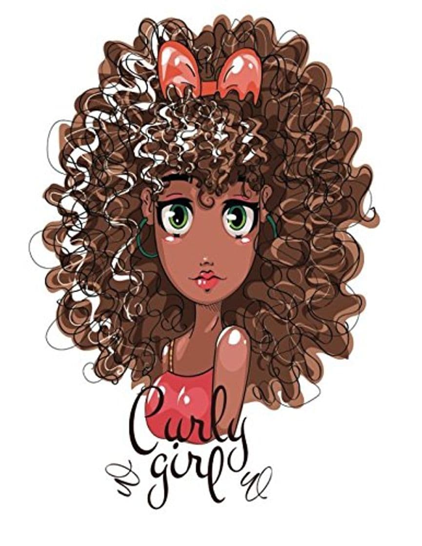 Product Curly Girl: Quote Cover Kids Large Ruled Notebook Lined Exercise Journal with