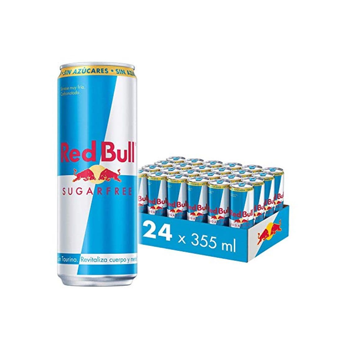 Product Red Bull Bebida energética, Sin Azúcar Sugarfree - 24 latas de 355