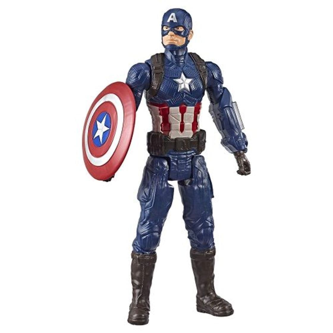 Fashion Boneco Titan Hero 2.0 Capitão América, Avengers, Azul/vermel