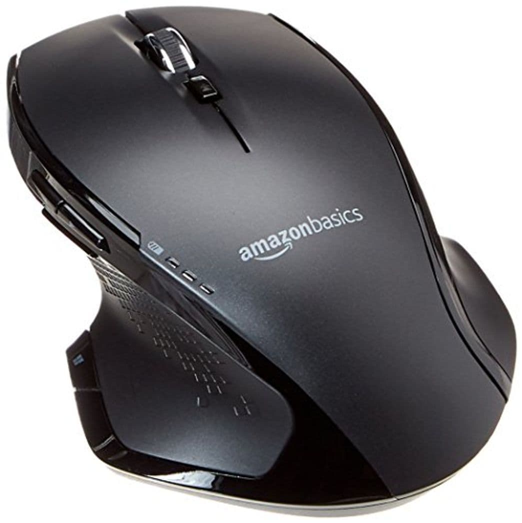 Product AmazonBasics – Ratón inalámbrico ergonómico de tamaño normal con rueda rápida