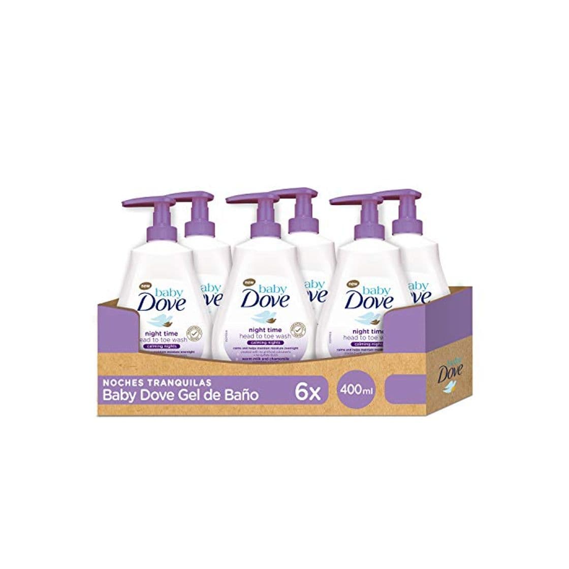 Product Baby Dove Gel de Ducha para Bebés Noches Tranquilas - Pack de