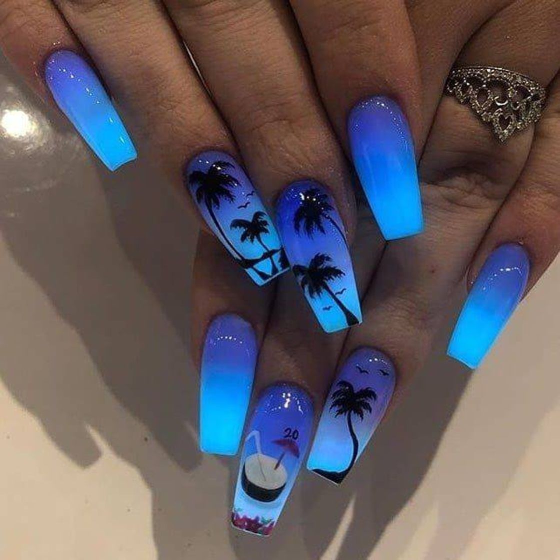 Fashion Nails Blu 