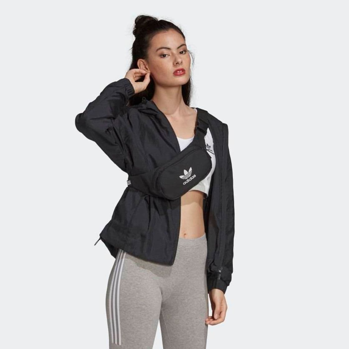 Moda Chaqueta Corta Viento adidas - Negro | adidas Chile