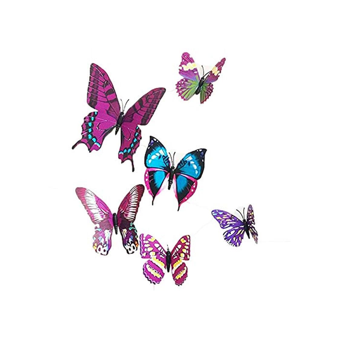 Producto 12 Pieces 3D Butterfly Stickrs Fashion Design DIY Wall Decoration House Decoration