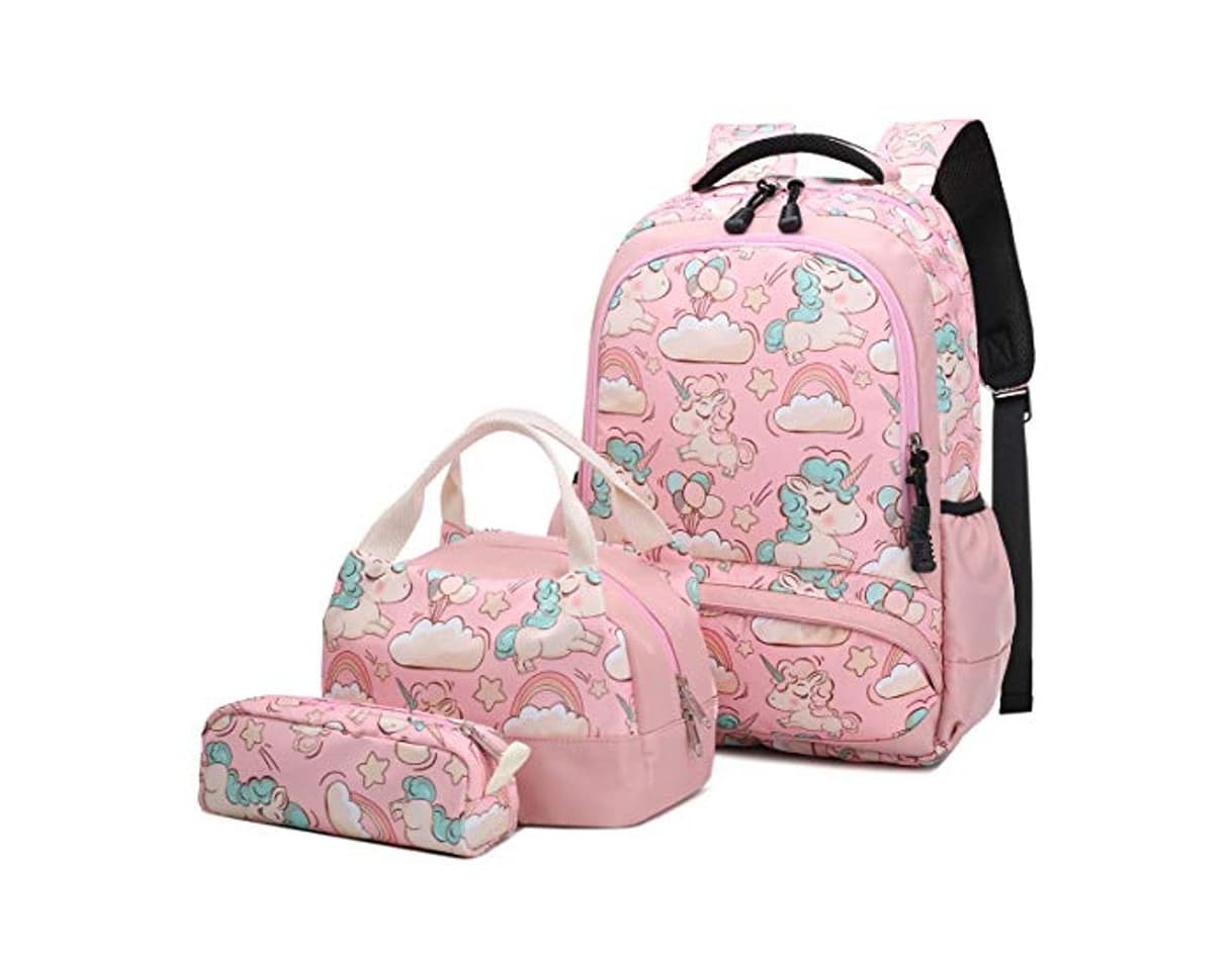 Producto Mochila Escolar Unicornio Niña Infantil Adolescentes Sets de Mochila Backpack Casual Set