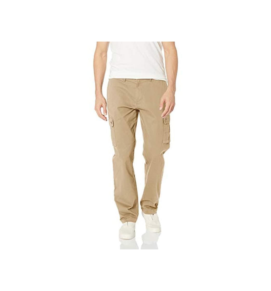 Producto Amazon Essentials - Pantalones cargo elásticos de corte recto para hombre