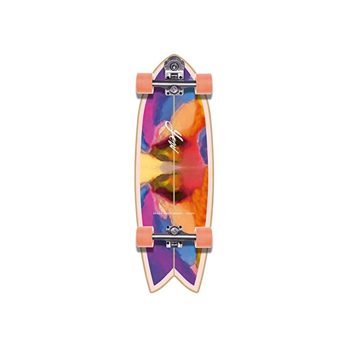 Product YOW Coxos 31" Dream Waves Series Surfskate Skateboard, Adultos Unisex, Multicolor