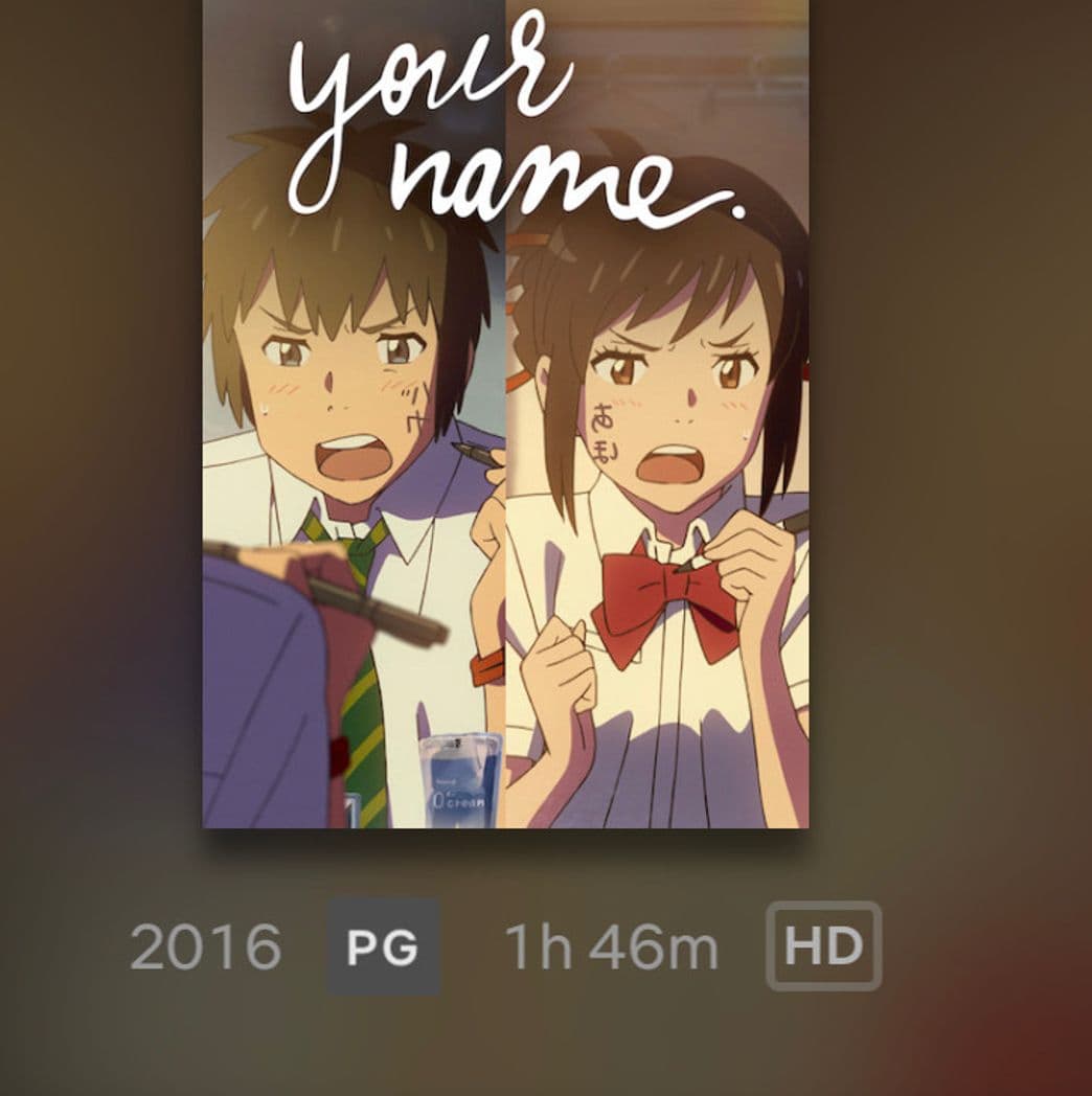 Película Your Name.