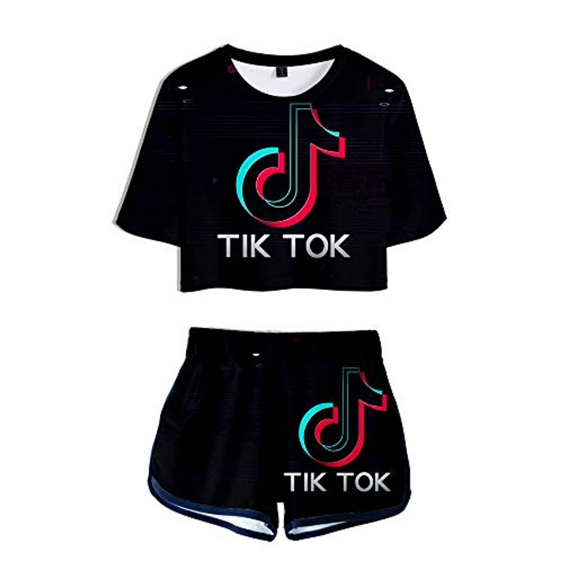 Product HGUIAZ TIK TOK Imprimiendo Camisetas Y Pantalones Cortos