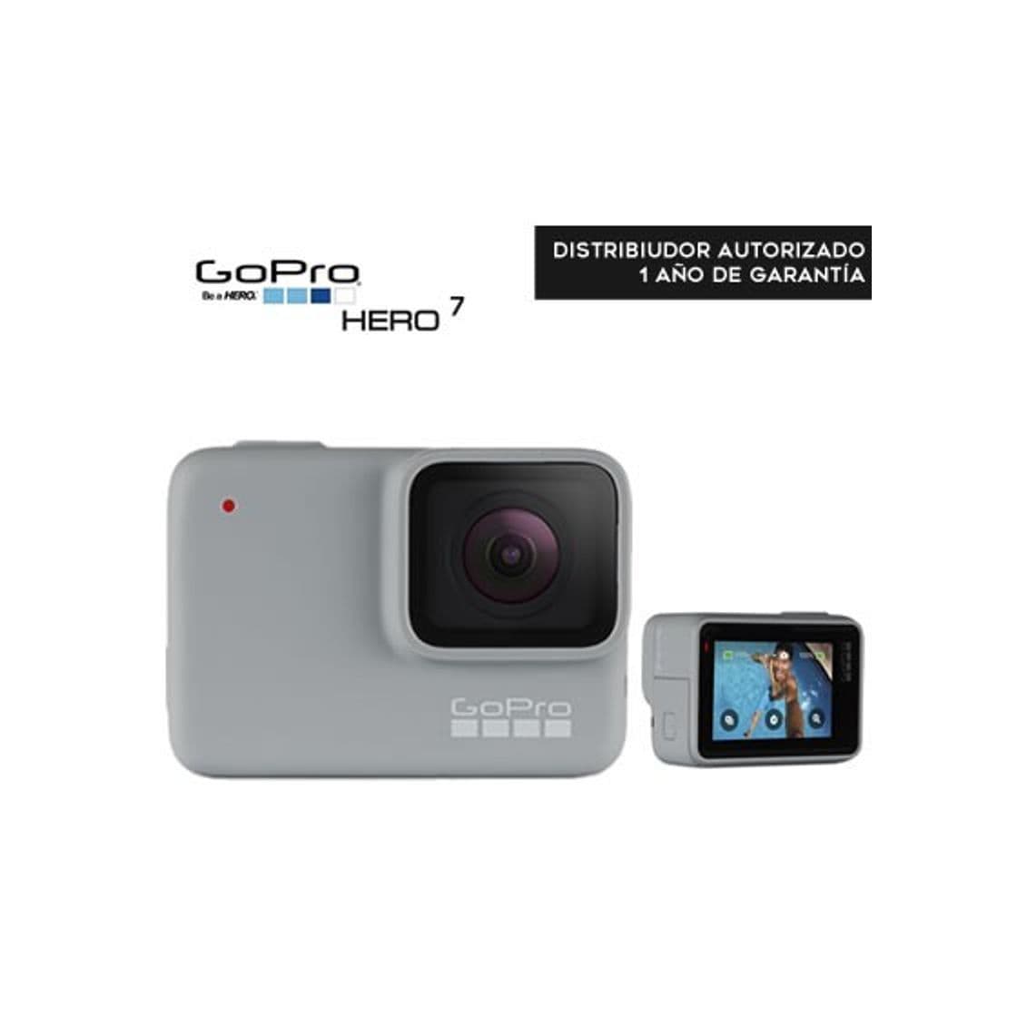 Fitness GoPro HERO7 White - Cámara de acción digital sumergible con pantalla táctil