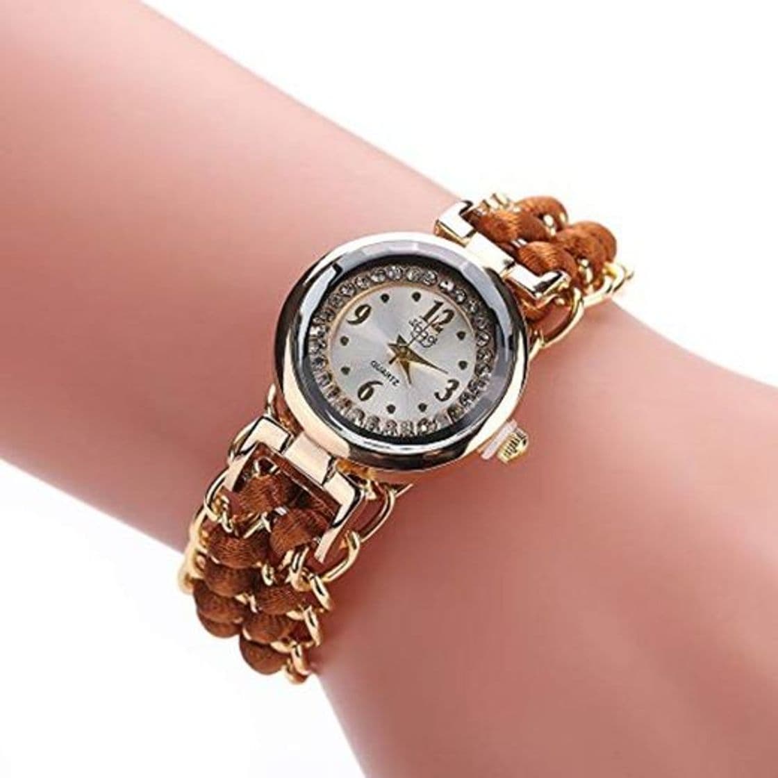 Fashion jiushixw Mujeres Cuerda de Tejer Cuerda Bobinado Análogo Relojes de Pulsera de Banda de Malla de Acero Inoxidable Relogio Feminino Dropshipping HK & 50