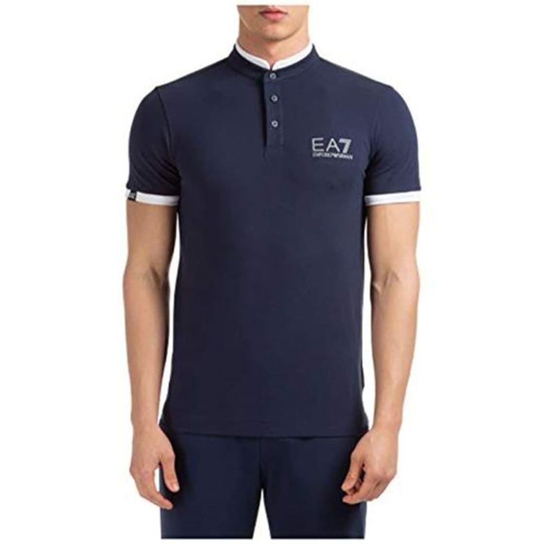 Fashion Emporio Armani EA7 Hombre Camiseta BLU M