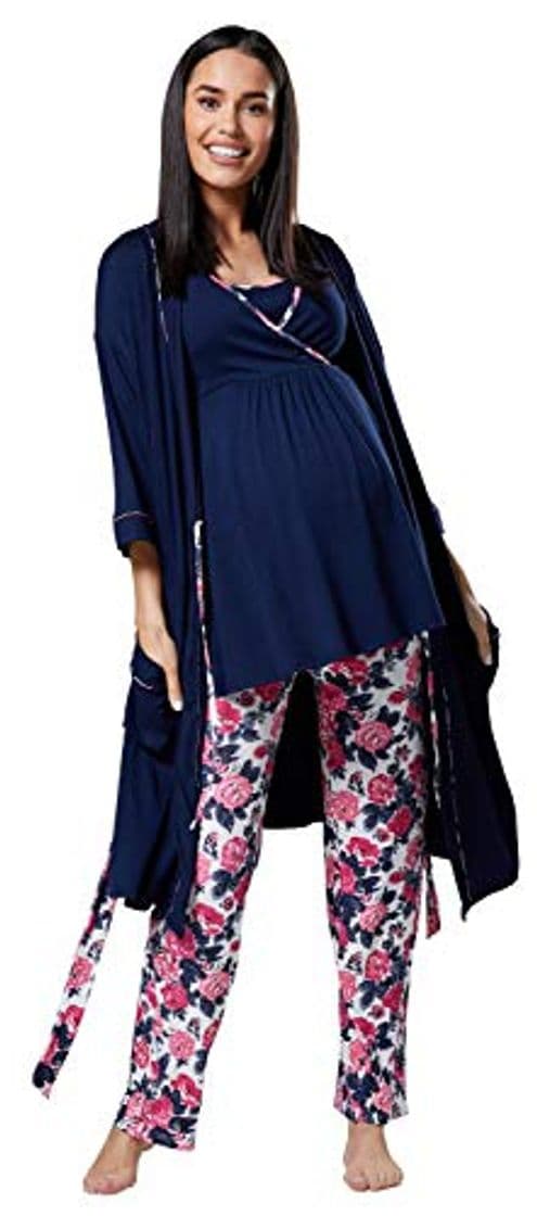 Moda HAPPY MAMA Mujer Maternidad Conjunto Pijama/Pantalones/Cima/Bata 558p