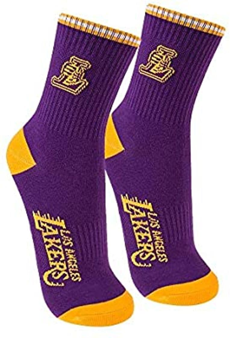 Fashion Meia Cano Medio Nba Los Angeles Lakers 39 - 43 Roxo

