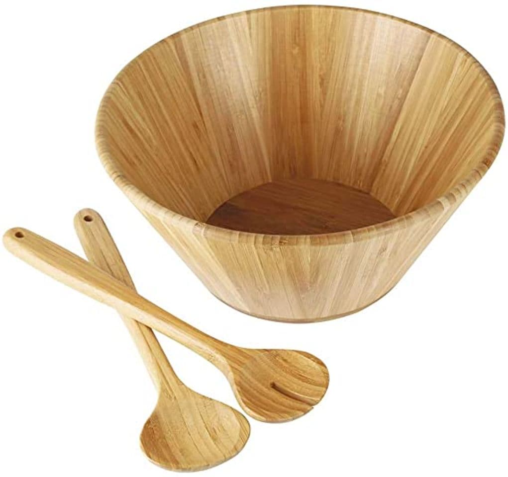 Fashion Mor 008845 Conjunto saladeira Bamboo, 3 Peças

