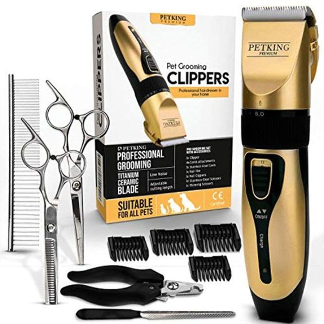 Producto Cortapelos para Perros Profesional Cortapelos Perros y Gatos Maquina Cortar Pelo Perros Cortadora de Pelo para Perro Mascotas Animales Silencioso Recargable Inalámbrico Dog Grooming Clippers