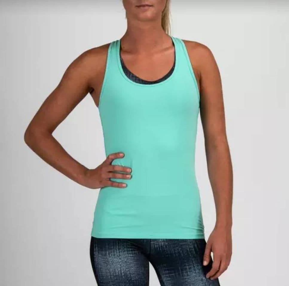 Producto CAMISETA SIN MANGAS CARDIO FITNESS MUJER AZUL TURQUESA 100

