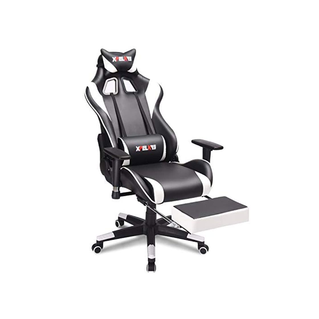 Product XPELKYS Silla Gaming Sillón Reclinable con Reposapiés Retráctil