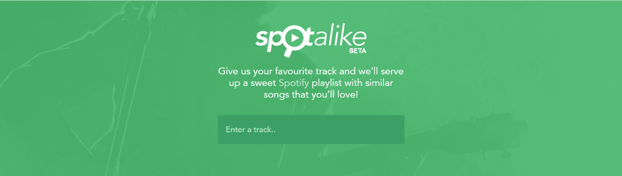 Moda Spotalike - Create Spotify playlists with similar songs