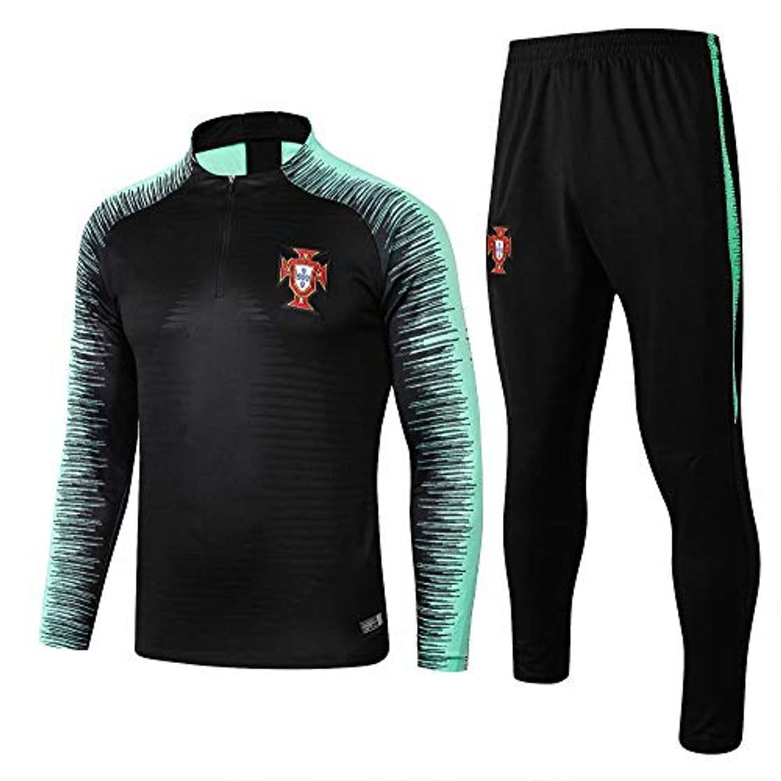 Fashion Traje de Entrenamiento de fútbol Traje de Club Camiseta de Manga Larga