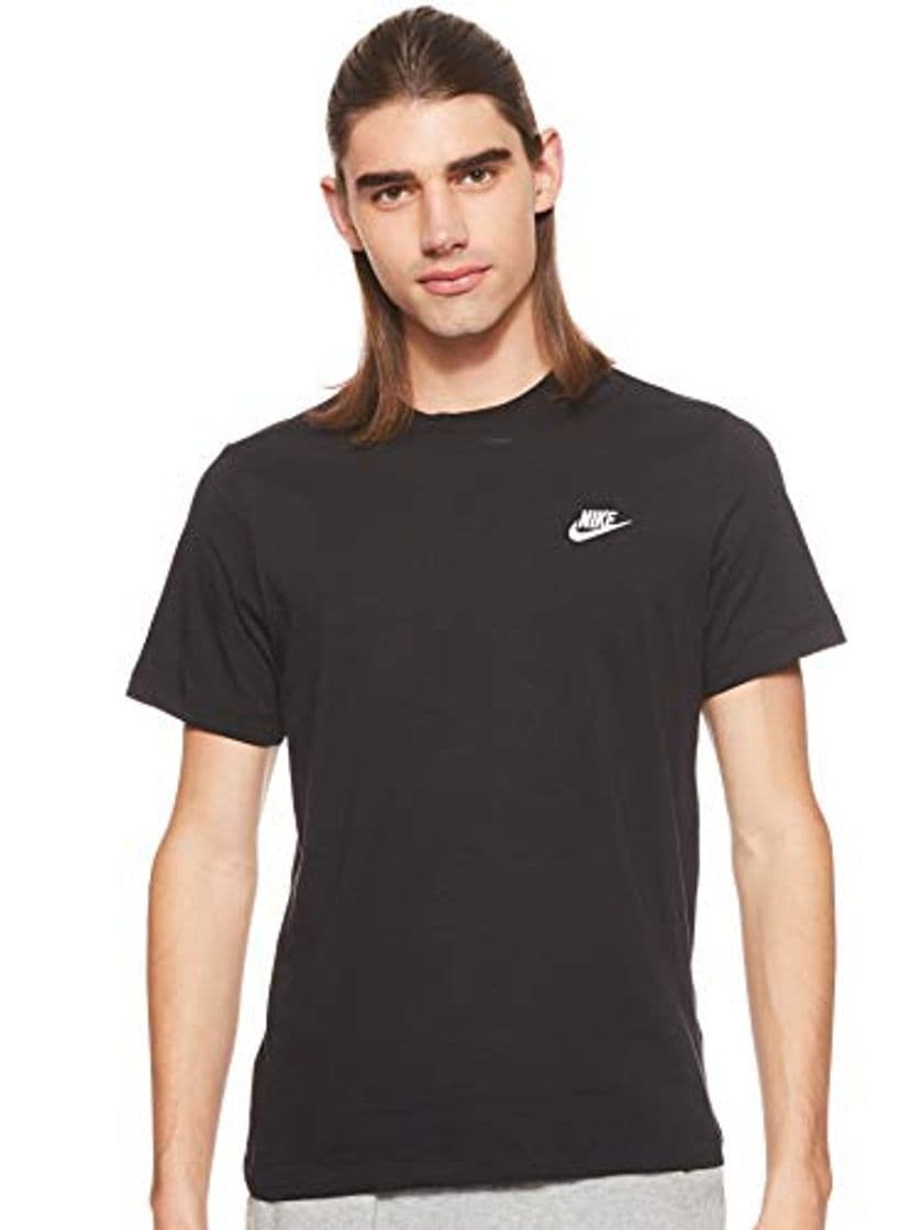 Fashion NIKE M NSW Club tee Camiseta de Manga Corta, Hombre, Black/