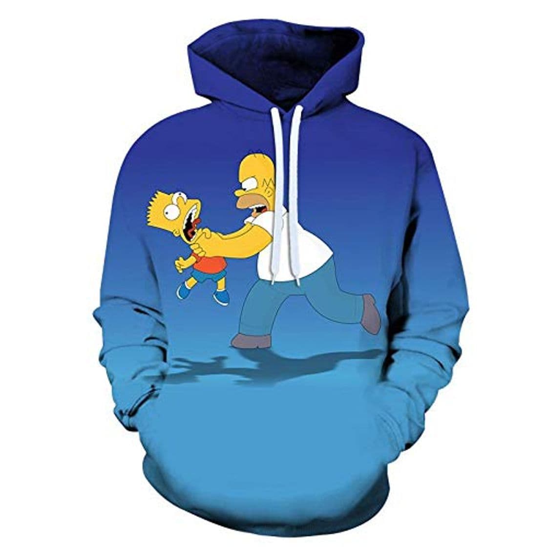 Moda LIFENGWY Pullover con Capucha Sudadera Top Suéter Capucha para Los 3D HD Anime Impreso Cosplay Unisex Hoodies Slim Moda Outwear Blusa Manga Larga Cool Nylon Larga Transpirable The Simpsons