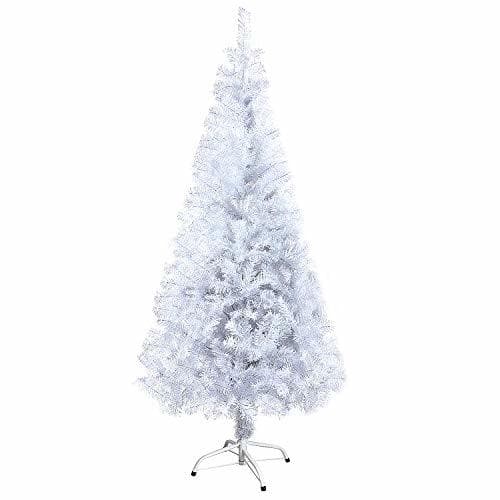 Producto OZAVO Árbol de Navidad Blanco Artificial de Pino(Blanco