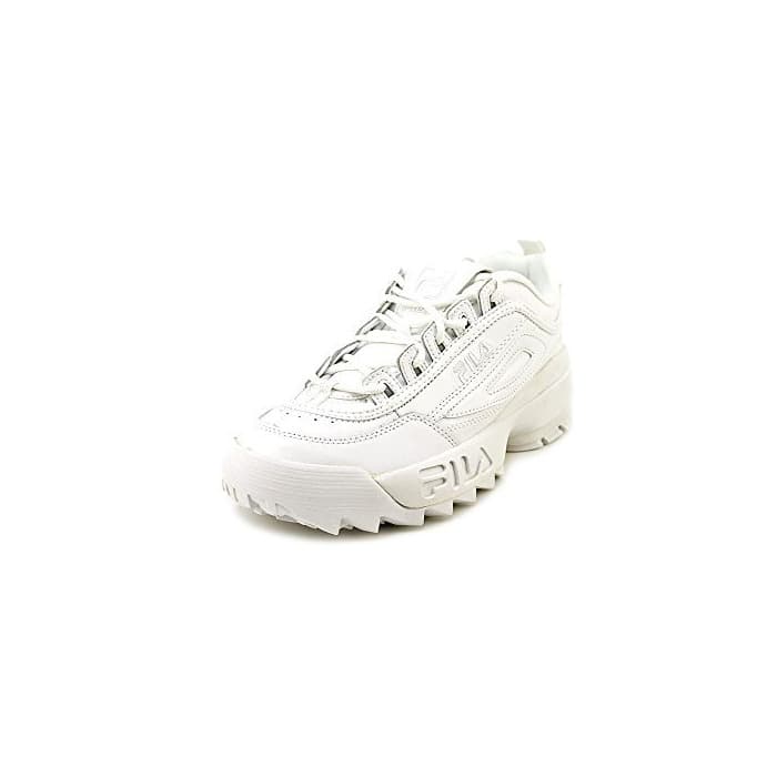 Moda Fila Youth Disruptor II Synthetic Triple White Entrenadores 39 EU