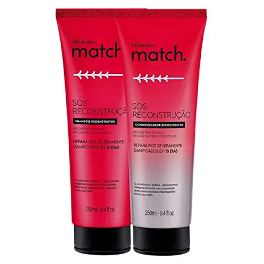 Producto O BOTICARIO CHAMPÚ MATCH SOS RECONSTRUCCIÓN 250 ML