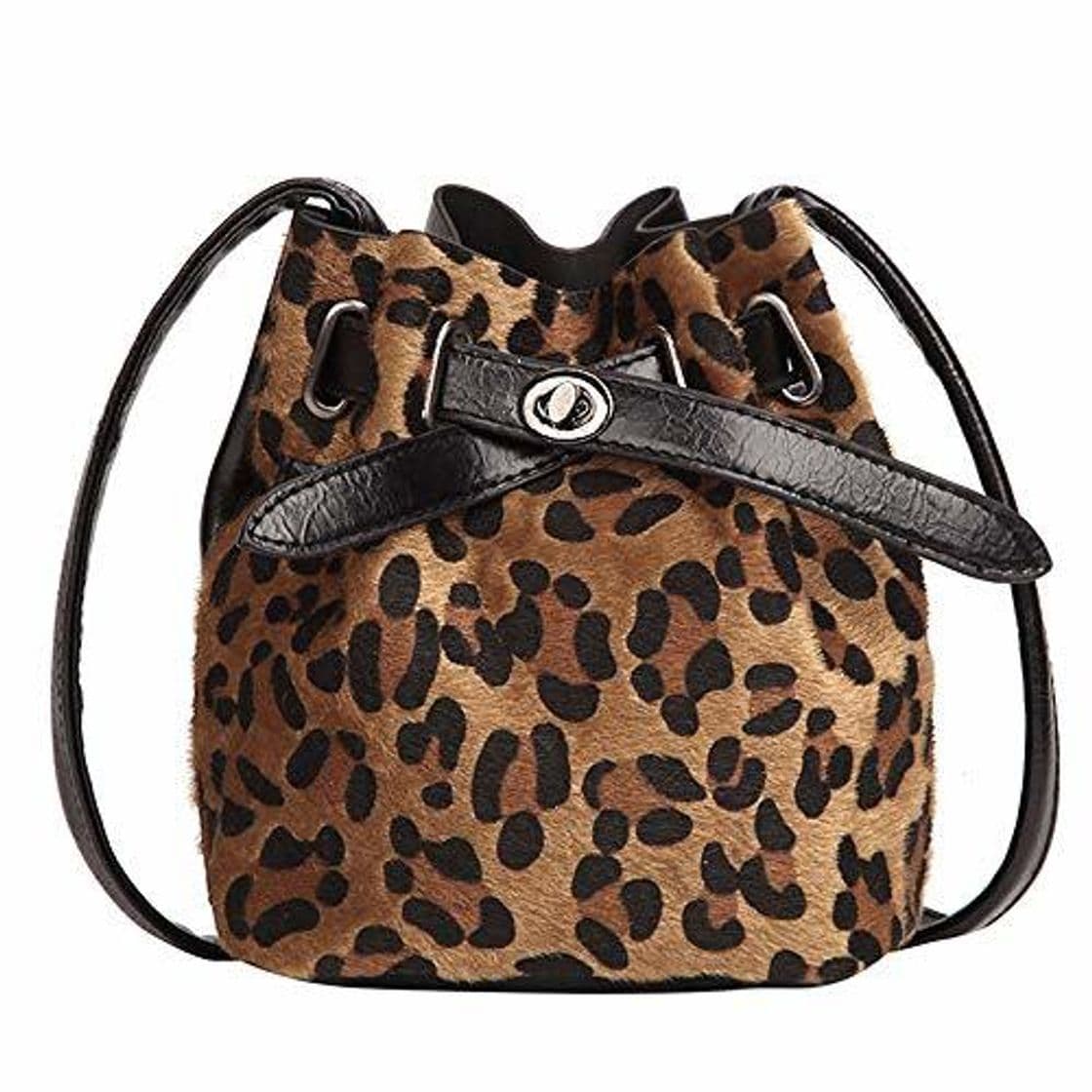 Product OHQ Bolso Bandolera Leopardo De Gamuza para Mujer Estampado De Felpa Messenger