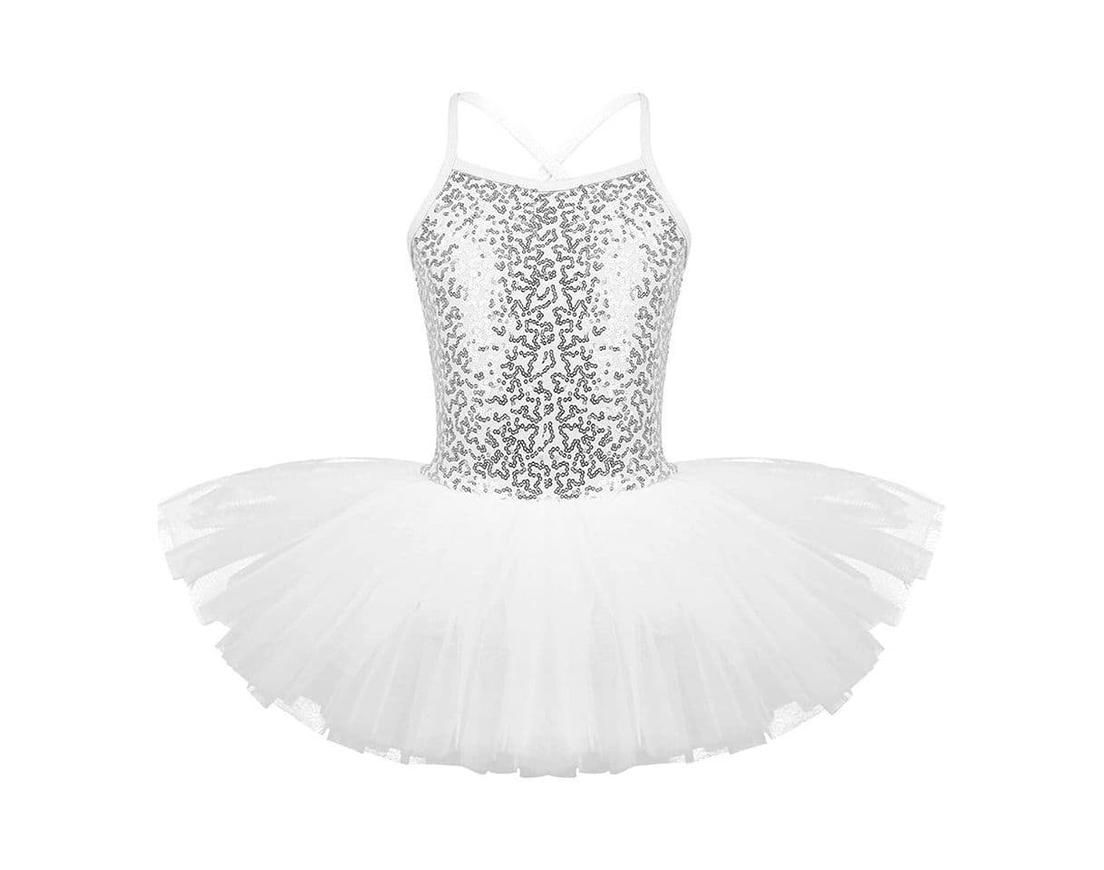 Product FONLAM Vestido Maillot de Ballet Danza Cisne para Niña Maillot Gimnasia Ballet