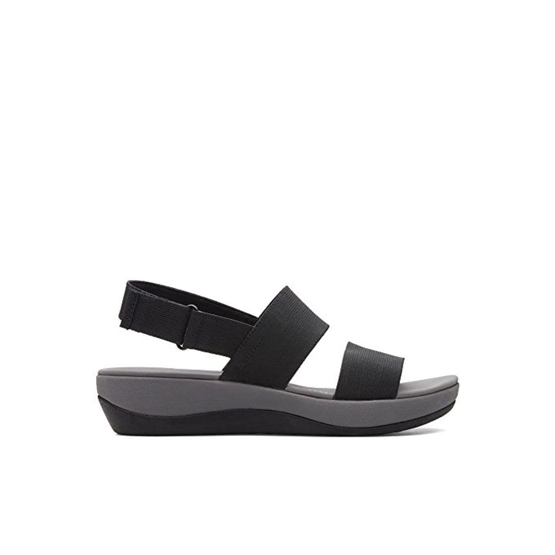 Fashion Clarks Arla Jacory, Sandalias de Talón Abierto para Mujer, Negro