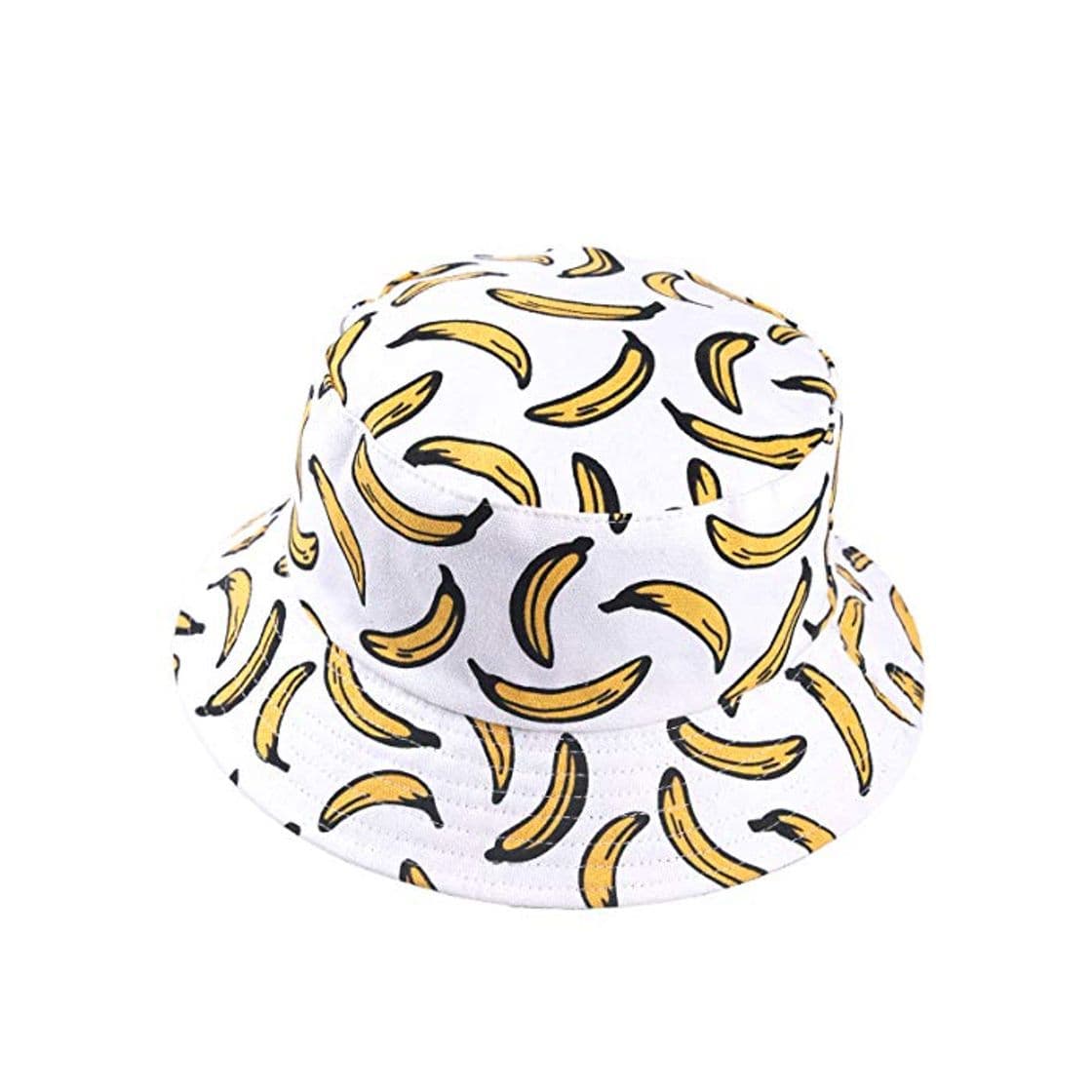 Fashion Hombres Verano Reversible Cubo Sombreros - Mujer Funky Fruta Impresión Pescador Plegable