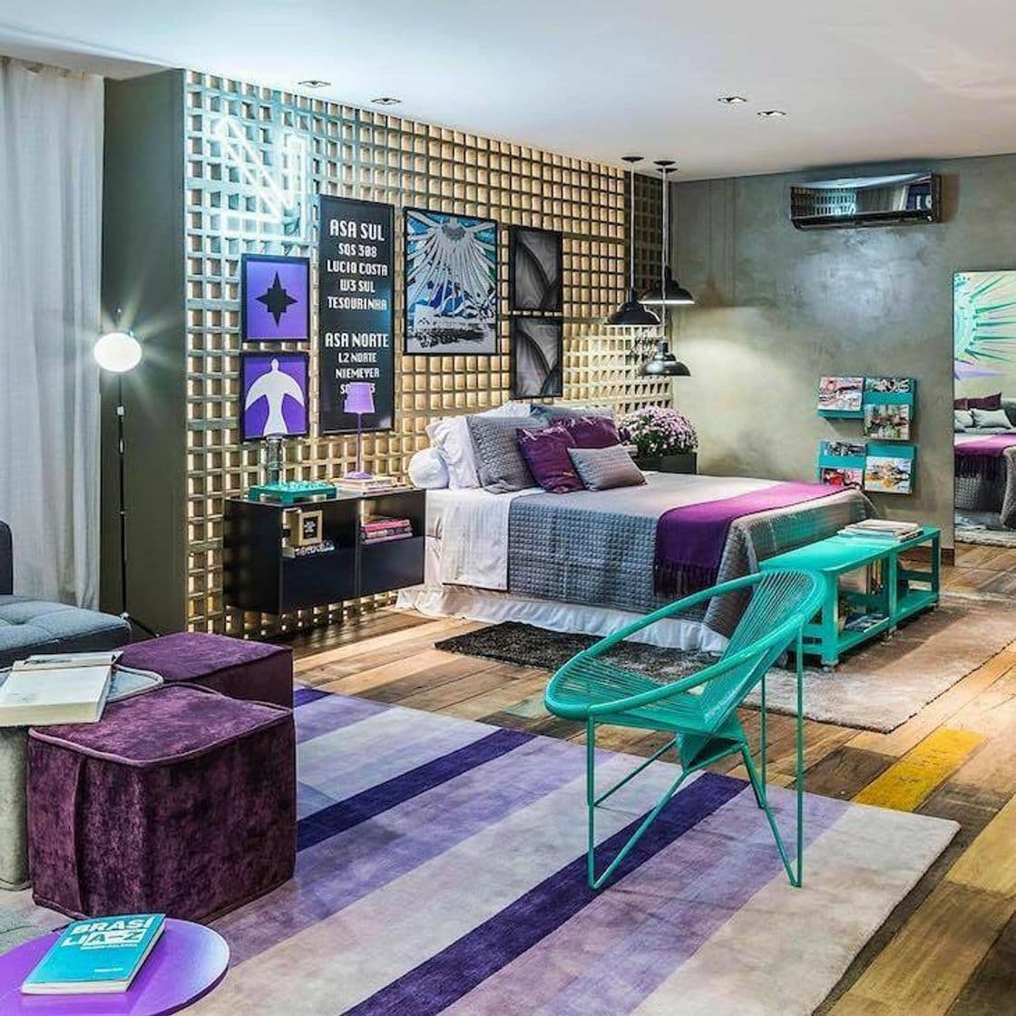 Fashion Quarto Colorido 💜💙