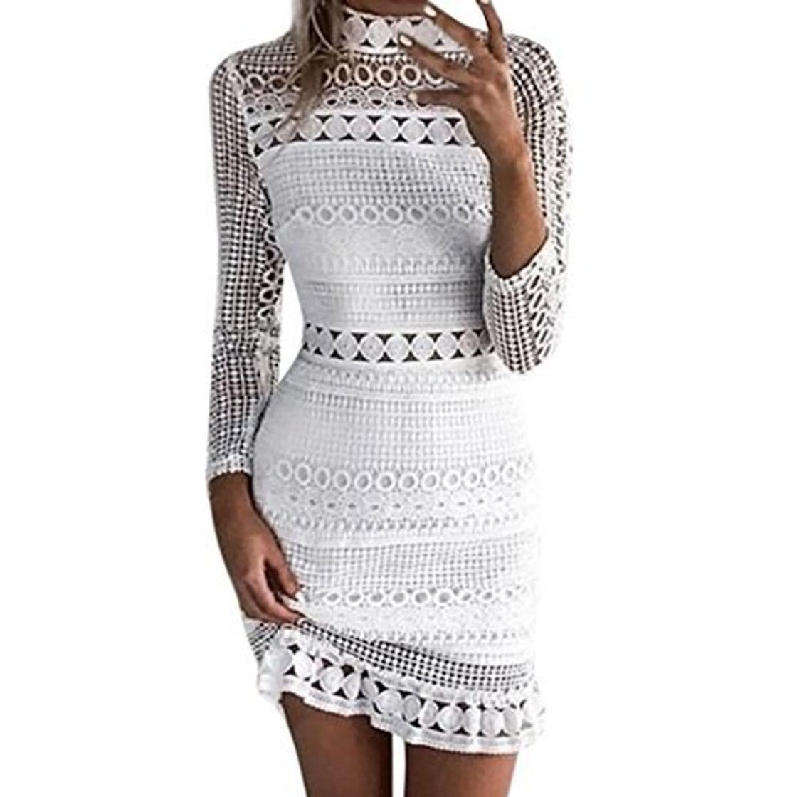 Product Overdose Womens Sexy Lace Bodycon Cocktail Ladies Party Pencil Midi Dress Imperio