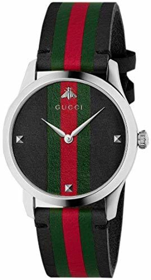 Moda Reloj Gucci YA1264079 Negro Acero 316 L Unisex