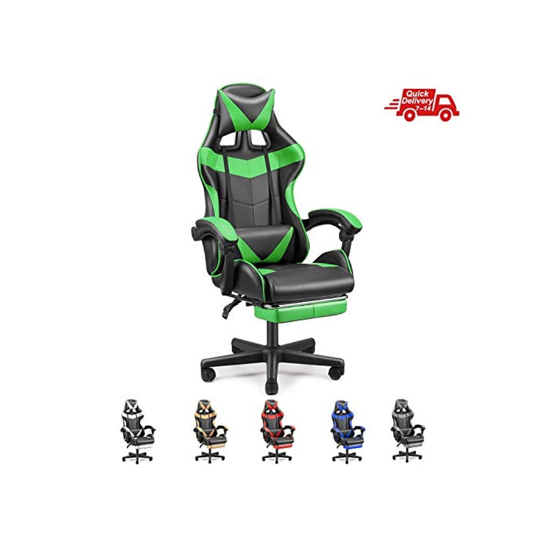 Product Soontrans Silla Gamer, Silla de Escritorio computadora Oficina ergonómica, Silla con Reposacabeza