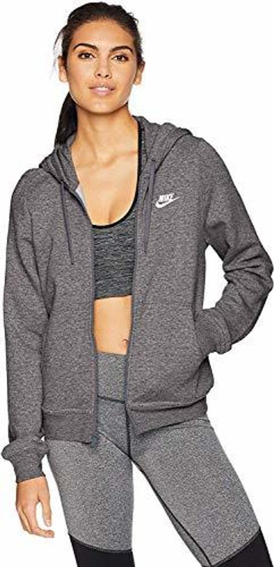 Product Nike Women's Sportswear Hoodie Sudadera, Mujer, Gris