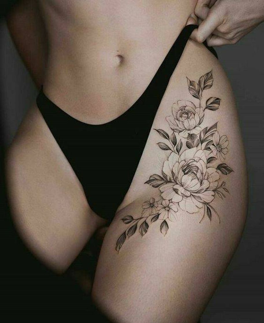 Fashion Tatuaje de flores 