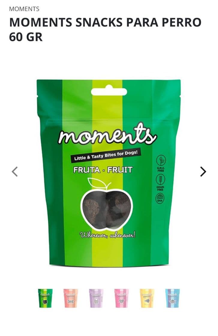 Moda Snacks Moments para perro 60 gr. 