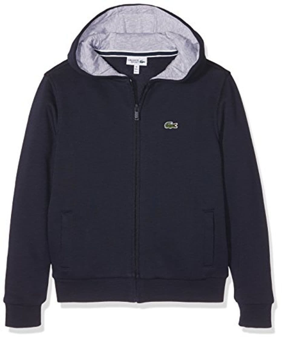 Moda Lacoste Sport SJ2903 Sudadera con Capucha, Azul