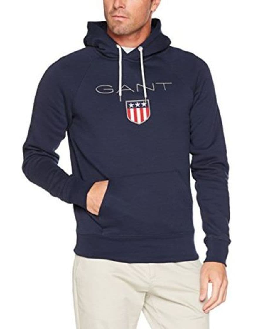 Product Gant Shield Sweat Hoodie, Sudadera con Capucha para Hombre, Grau