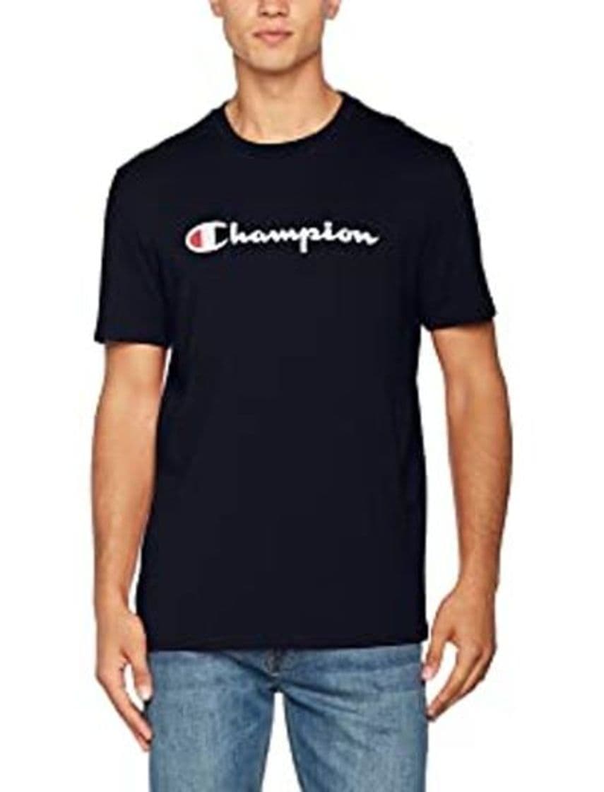 Fashion Champion Classic Logo para Hombre Camiseta, Rojo