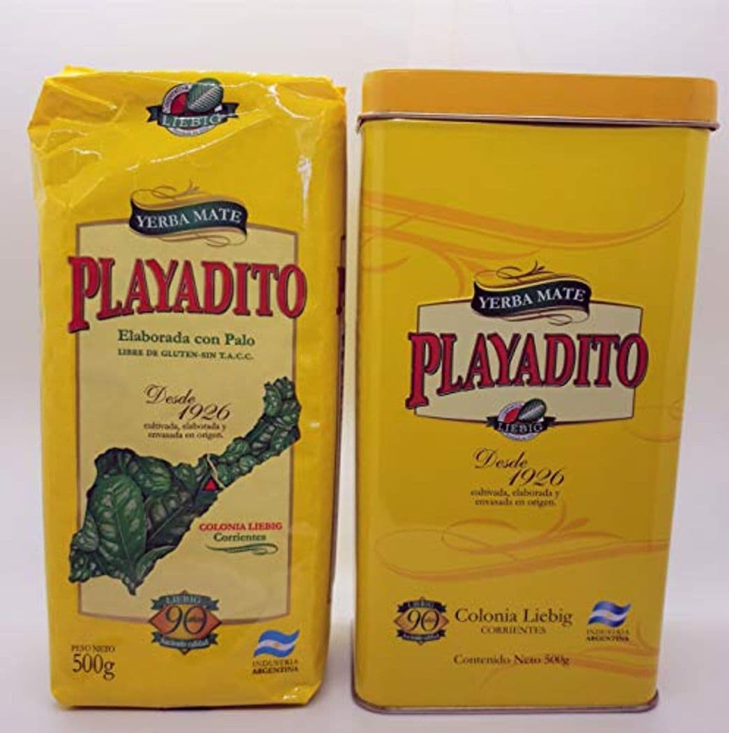 Product Playadito Yerbero de Chapa Incluye 500g Yerba Mate Con Palos