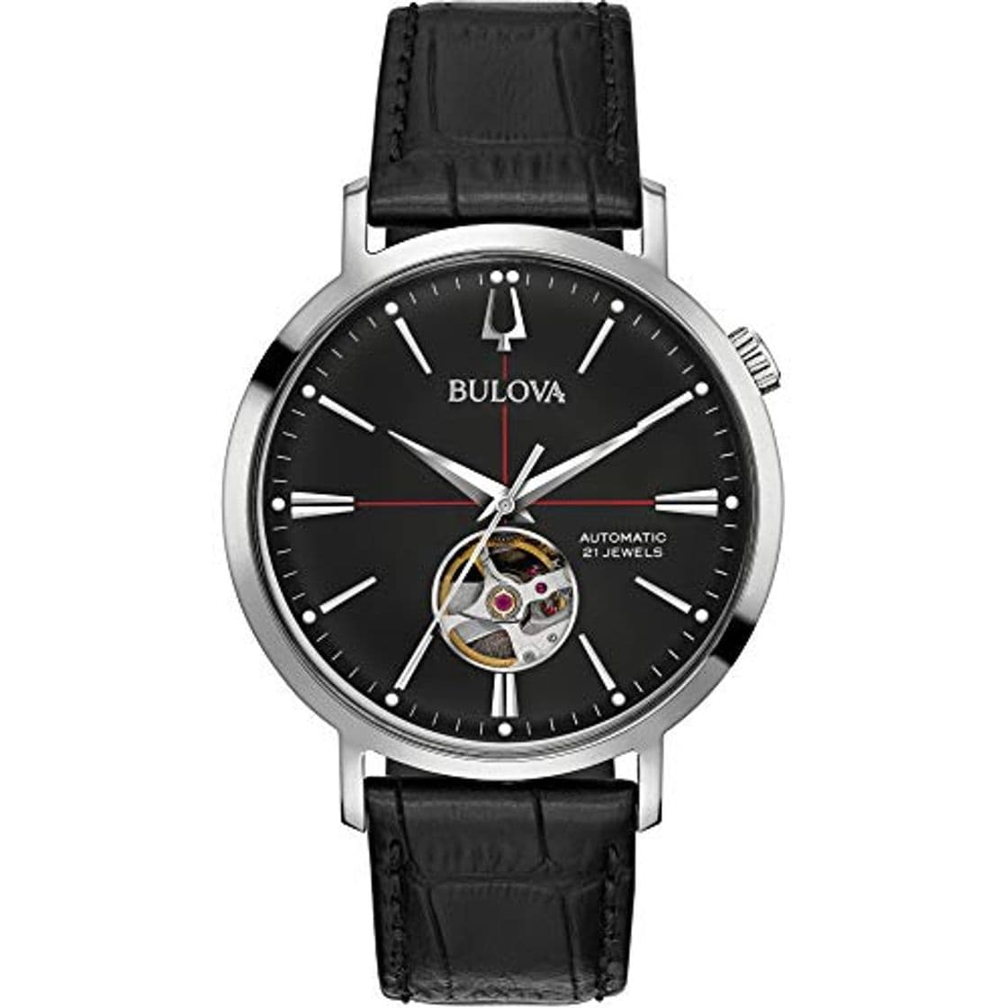 Product Bulova Reloj Analógico para Hombre de Automático con Correa en Cuero 96A201