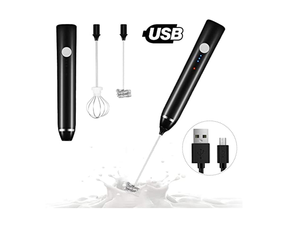 Product Dallfoll Espumador de Leche Eléctrico, USB recargable batidor eléctrico, vaporizador de leche,