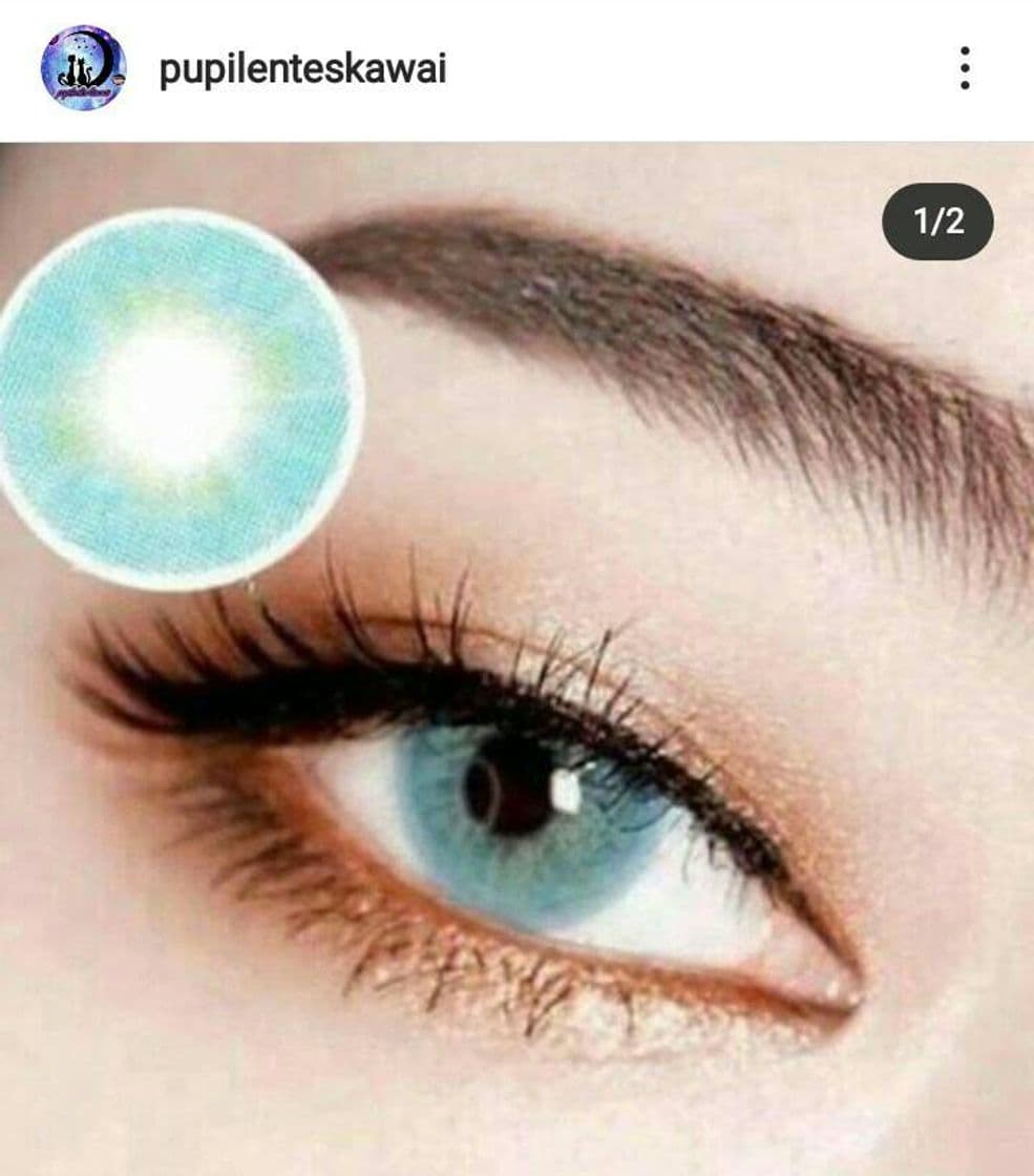 Producto Pupilentes azul celeste modelo Blue tienda pupilentes Kawaii