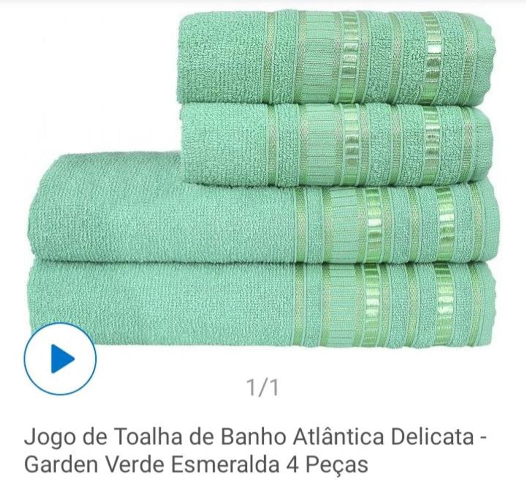 Fashion Jogo de Toalha de Banho Atlântica Delicata - Garden Verde ...