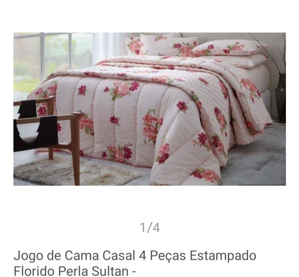 Fashion Jogo de Cama Casal 4 Peças Estampado Florido Perla Sultan ...